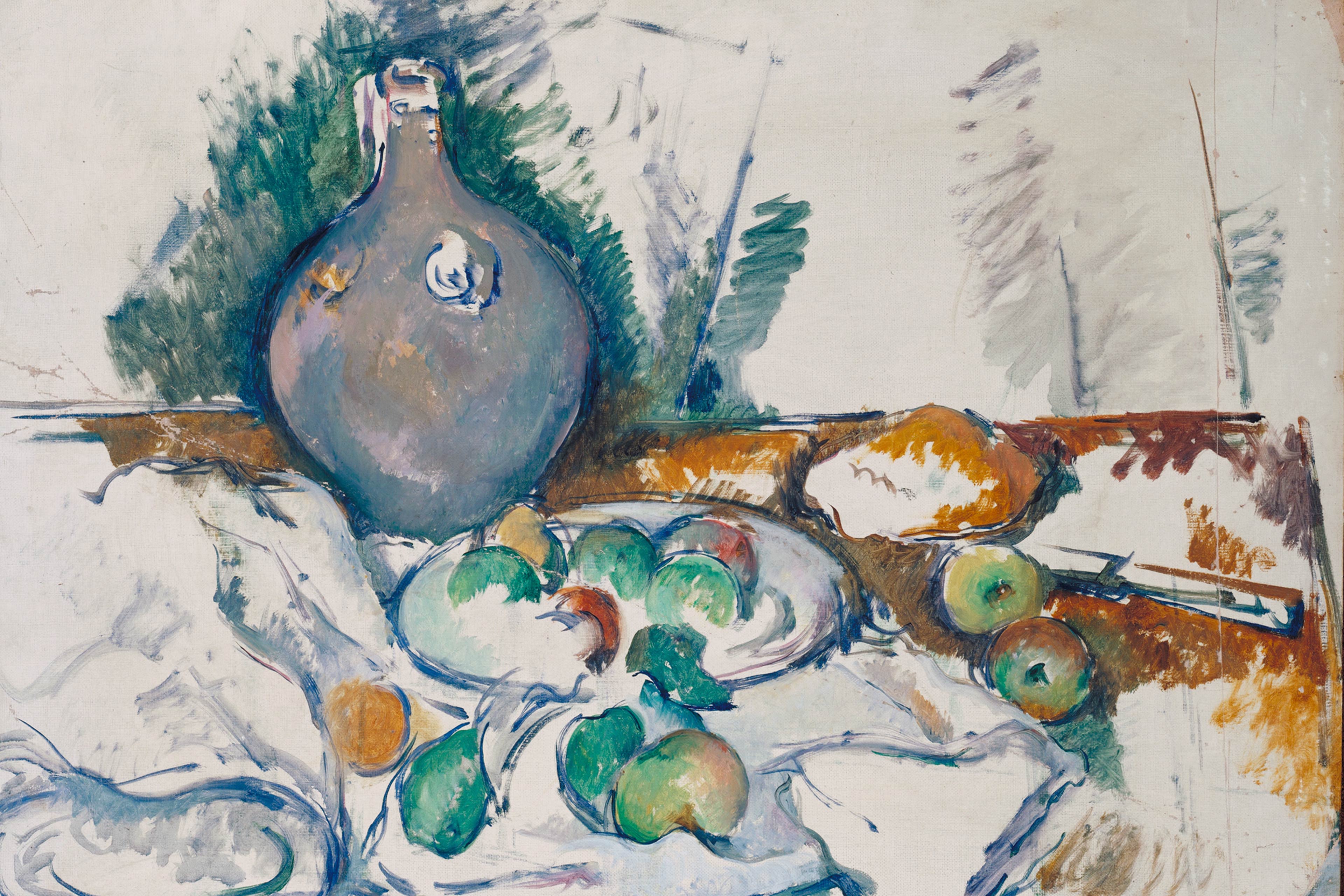 Still Life with Water Jug by Cezanne