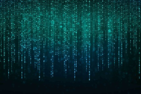 Abstract technology binary code background