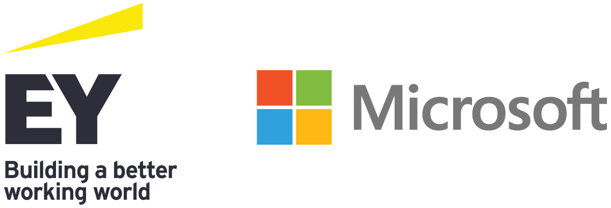 EY logo and Microsoft logo