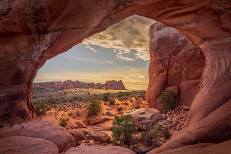 Broken arch arches national park moab utah