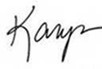 EY Karyn Twaronite's signature