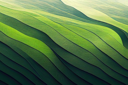 Abstract organic green fields