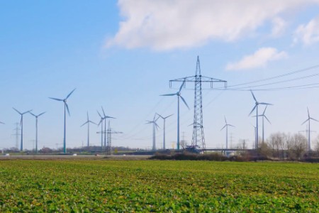 EY Wind Turbines Solar Power Lines
