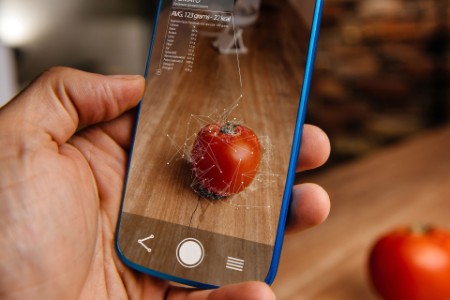 Augmented reality application using artificial intelligence for recognizing food