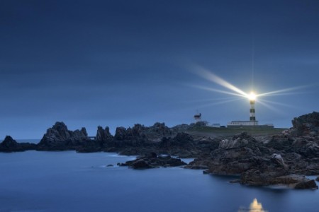 Sea shore with light house
