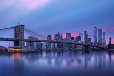 Brooklyn Bridge dans la nuit