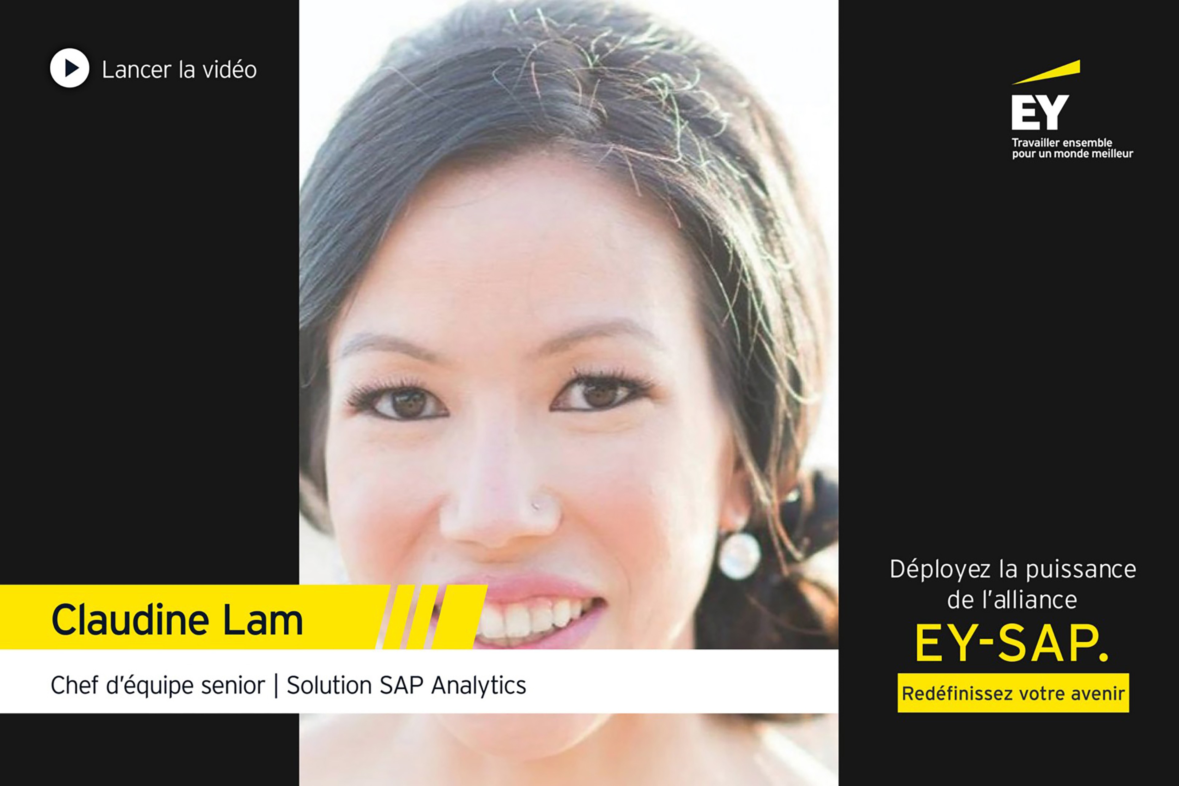 EY - Claudine Lam, Chef d’équipe senior, Solution SAP Analytics, EY Canada