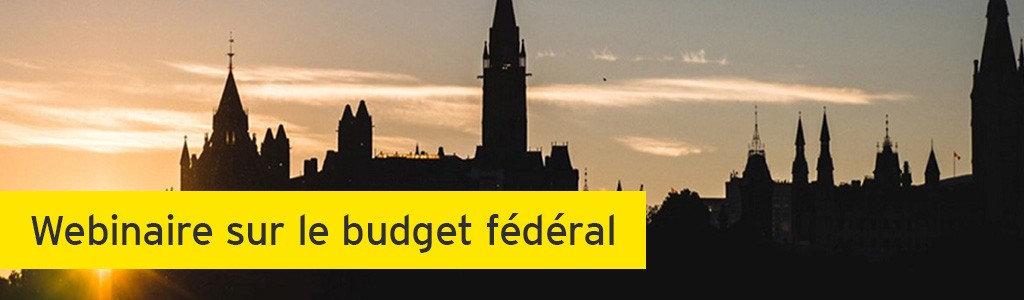 Webinaire sur le budget fédéral