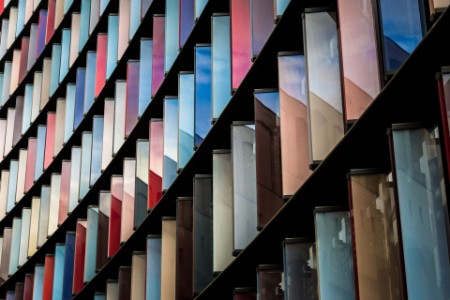 Abstract Multi Coloured Modern Architecture in the City of London