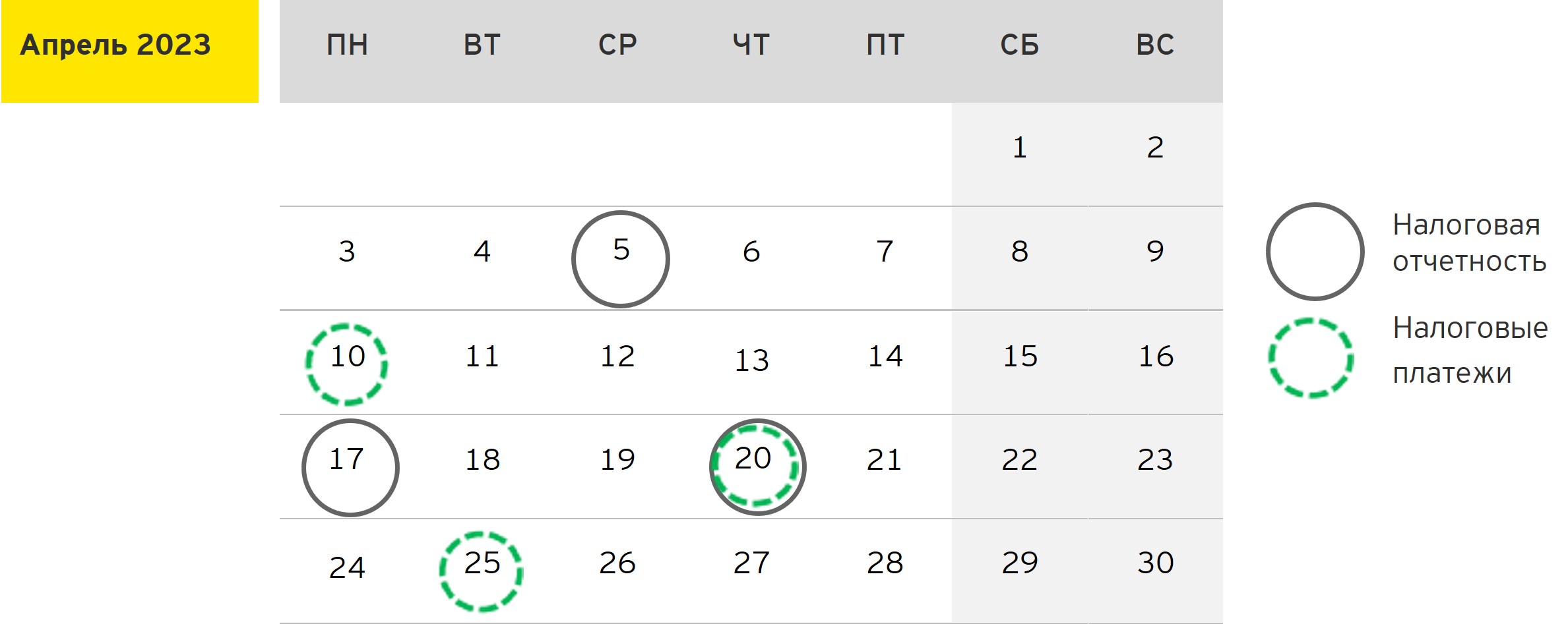 Календарь налоговой отчетности на 2024 год