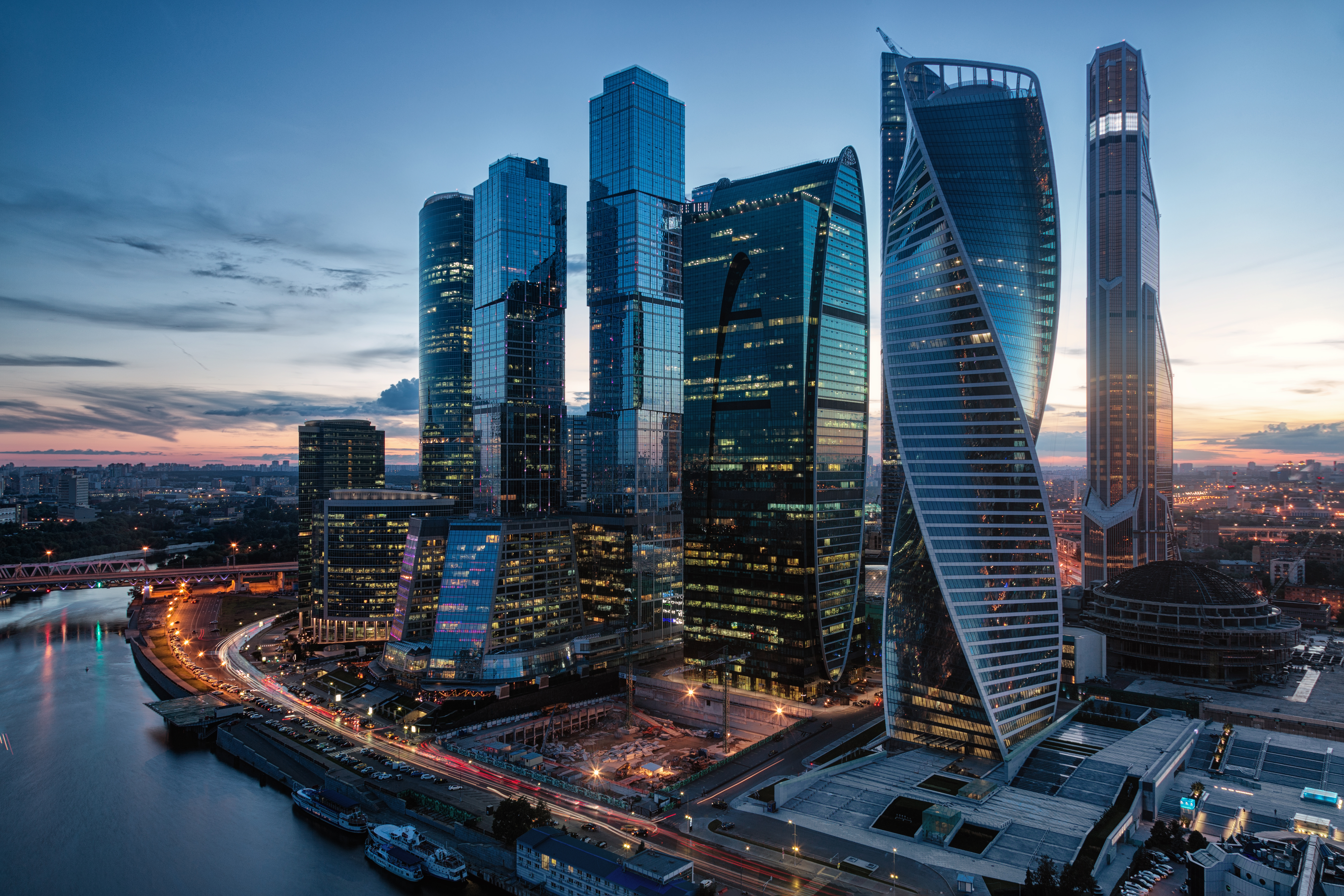 Modern Business Center In Moscow